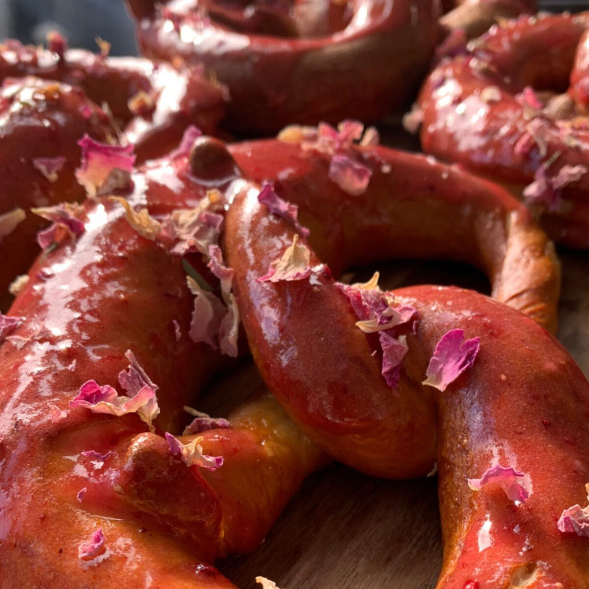 Berry Glaze Pretzel Little Bread Loaf